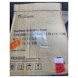 FRUITEAM 23lbs Prefilled Patio Umbrella Base,18" Heavy Duty Patio Market Round Base Outdoor Table Umbrella Deck Balcony Umbrella Base Porch/Yard Stand