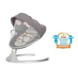 Dream On Me Zazu Cradling Swing in Grey and Pink