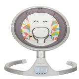 Dream On Me Zazu Cradling Swing in Grey and Pink