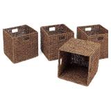 Trademark Innovations Foldable Storage Basket, 4 Pack