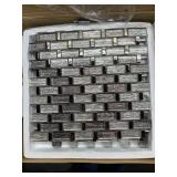 Reflection Silver Mirror Brown Glass Tile