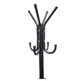 Mind Reader Standing Metal Coat Rack Hat Hanger 11 Hook
