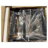 VASAGLE Tall Side Table, End Table with Storage Shelves