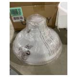 CLAXY Ecopower Industrial Edison Vintage Style 1-Light Pendant Glass Hanging Light Kitchen Island Dining Pendant Lighting