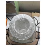 Missing Spigot - 2 Gallon Clear Glass Ice Cold Beverage Dispenser With Locking Clamp Bail & Trigger Spigot in Metal Caddy with Handle. (Sweet Tea)- Great For Outdoors, Parties