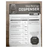 Missing Spigot - 2 Gallon Clear Glass Ice Cold Beverage Dispenser With Locking Clamp Bail & Trigger Spigot in Metal Caddy with Handle. (Sweet Tea)- Great For Outdoors, Parties