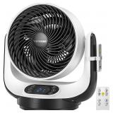 VIVOSUN Air Circulator Fan Strong Wind Floor Fan Table Fan with Remote Control for Bedroom, Home, Dorm, Office, ETL Certified