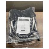 Black Shopping Grocery Foldable Cart, Big Capacity Grocery Foldable Cart with Extra Large Shopping Bag Laundry Utility Cart (2 Wheels)