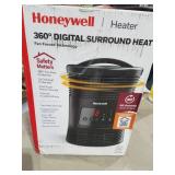 Honeywell HHF370B 360 Degree Surround Fan Forced Heater with Surround Heat Output Charcoal Grey Energy Efficient Portable Heater