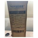 VIVOSUN Heavy Duty Folding Collapsible Wagon Utility Outdoor Camping Cart with Universal Wheels & Adjustable Handle, Blue