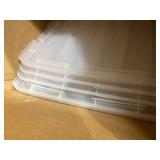 IRIS USA 54 Qt Clear Plastic Storage Box with Latches, 6 Pack