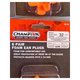 4 - 6 pair packs of ear plugs