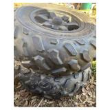 set of ATV tires - removed from Kawasaki model unknown