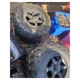 set of ATV tires - removed from Kawasaki model unknown
