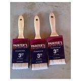 3 ct 3 inch paint brushes