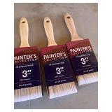 3 ct 3 inch paint brushes