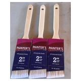 3 ct 2 inch paint brushes