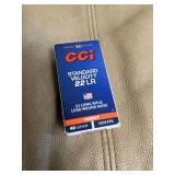 50 ct CCI 22 LR lead round nose 40 gr ammo