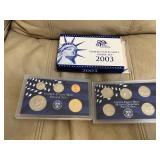2003 mint proof coin set