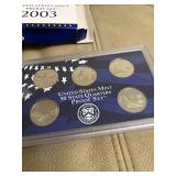 2003 mint proof coin set