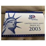 2003 mint proof coin set