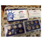 2005 mint set with certificate of authenticity