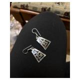 two Aztec-style necklace with earring sets