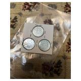 3 steel war Pennies - P, S, and D mint