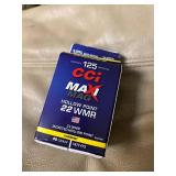 125 rounds of CCI 22 WMR 40 gr ammo