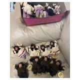 approx 20 Native American small porcelain dolls