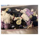 approx 20 Native American small porcelain dolls