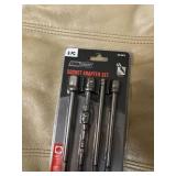 6 Pc Socket Adapter Set.....long (6 In) And Short (2 In)