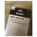 6 Pc Socket Adapter Set.....long (6 In) And Short (2 In)