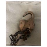 padlock with two keys