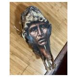 skull with Native American design