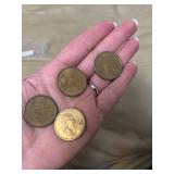 (4) Sacajawea $1 coins