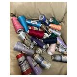 over 20 rolls SureLock thread for overlock machines - some open