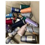 over 20 rolls SureLock thread for overlock machines - some open