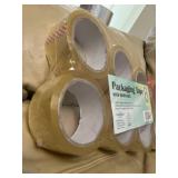 8 rolls of packaging tape and dispenser