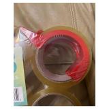 8 rolls of packaging tape and dispenser