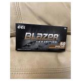 Blazer ammo 50 cartridges 9 mm Luger 125 gr FMJ