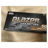 Blazer ammo 50 cartridges 9 mm Luger 125 gr FMJ