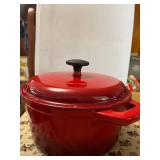 porcelain cast iron pot