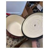 porcelain cast iron pot