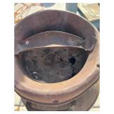 cream can lid is rusted