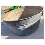 galvanized wash tub