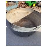 galvanized wash tub