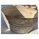 galvanized wash tub