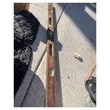 4 ft level with brass edge