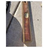 4 ft level with brass edge